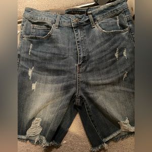 Distressed shorts